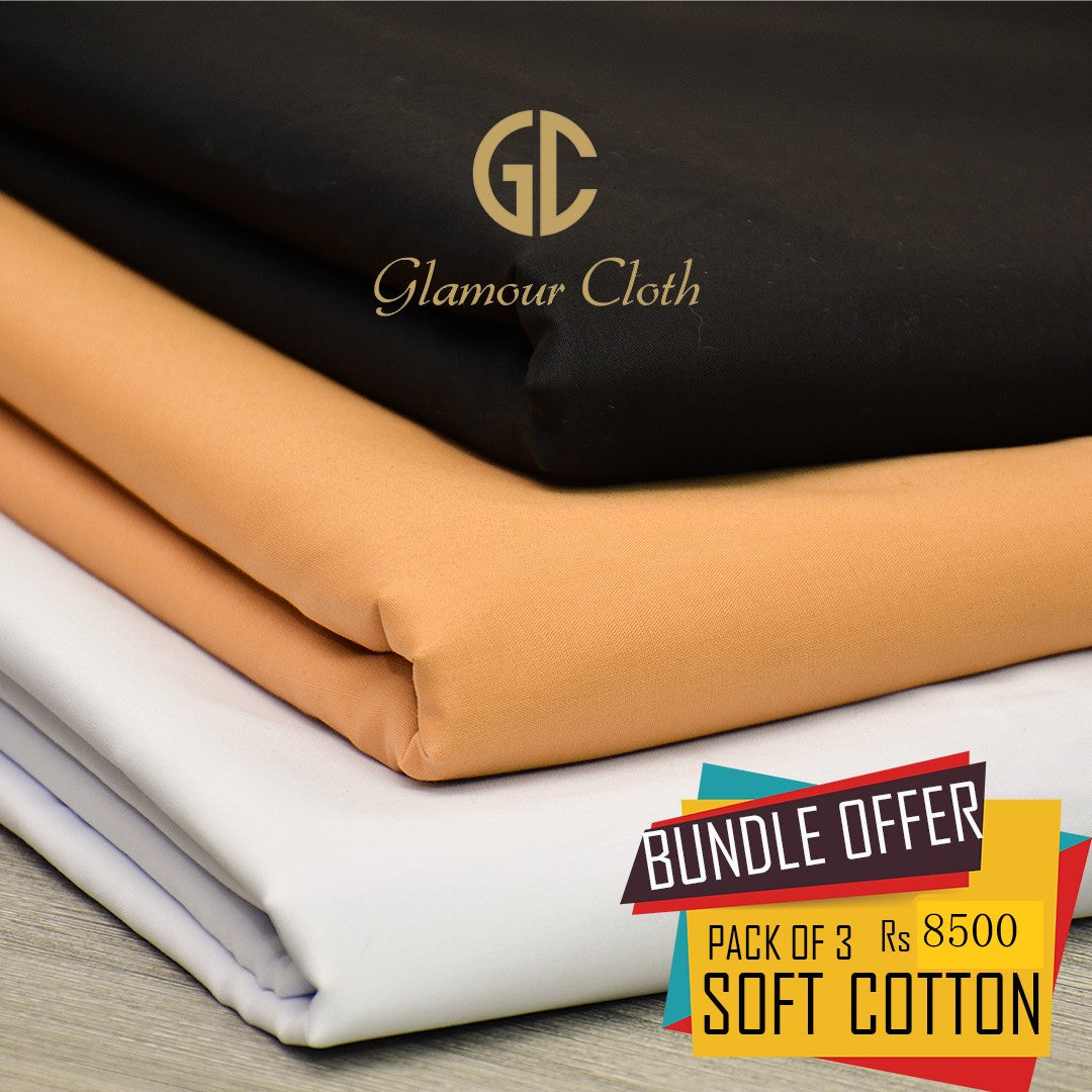 PIMA GOLD COTTON (PACK OF 3 SUITS) DEAL C02 Glamourcloth.com