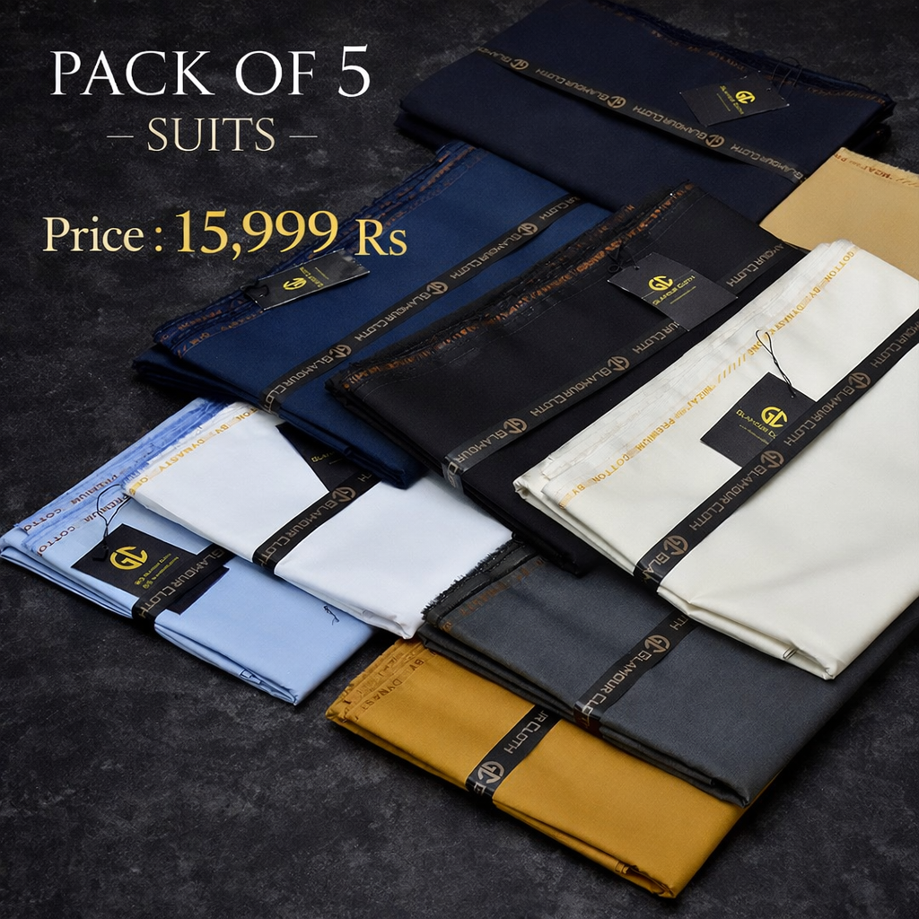 Mizaj Premium Cotton (PACK OF 5 SUITS) DEAL 11 Glamourcloth.com
