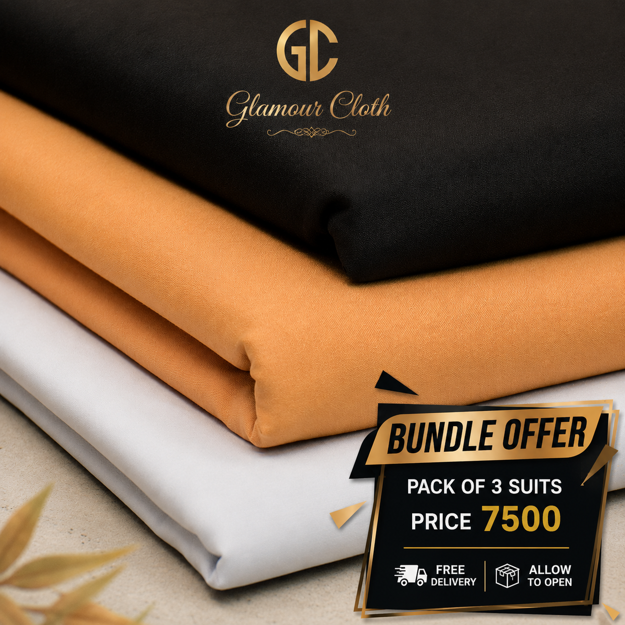 PIMA GOLD COTTON (PACK OF 3 SUITS) DEAL C02 Glamourcloth.com