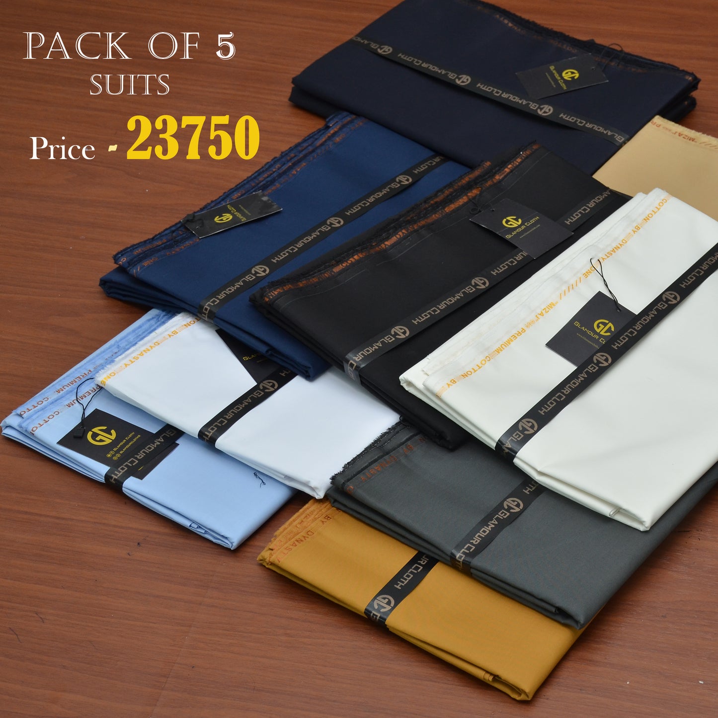 Mizaj Premium Cotton (PACK OF 5 SUITS) DEAL 11