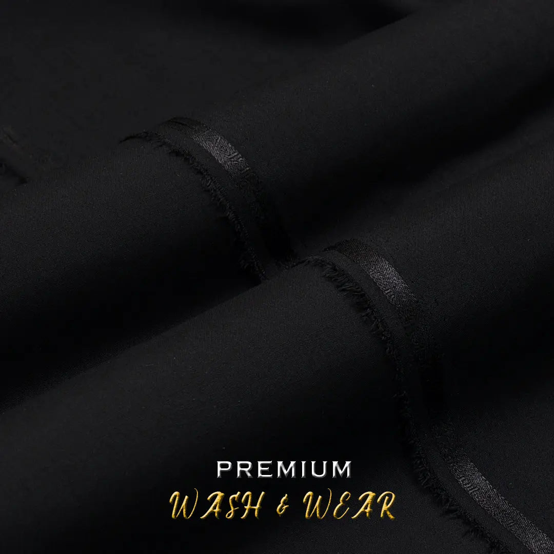 Buy1 Get1 Free Offer - Black Blended Wash&Wear ww50 Glamourcloth.com