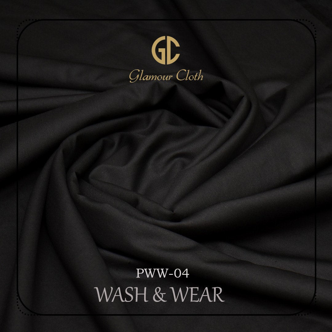 Jet Black - Wash & Wear Soft PWW-04 Glamourcloth.com