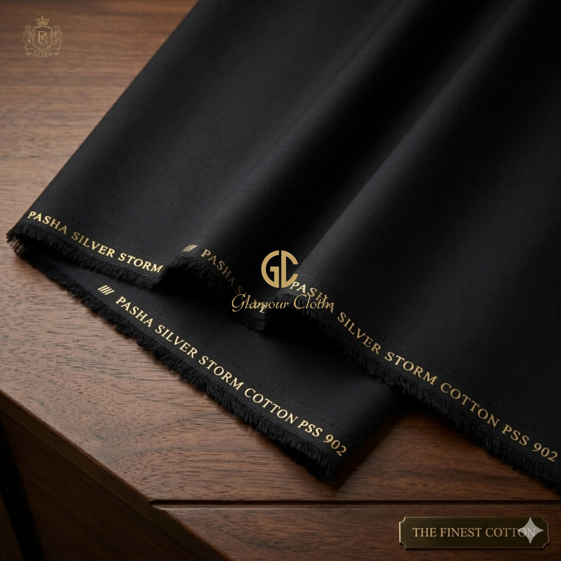 Pashha Silver Storm Cotton By Glamour Cloth -902 Glamourcloth.com