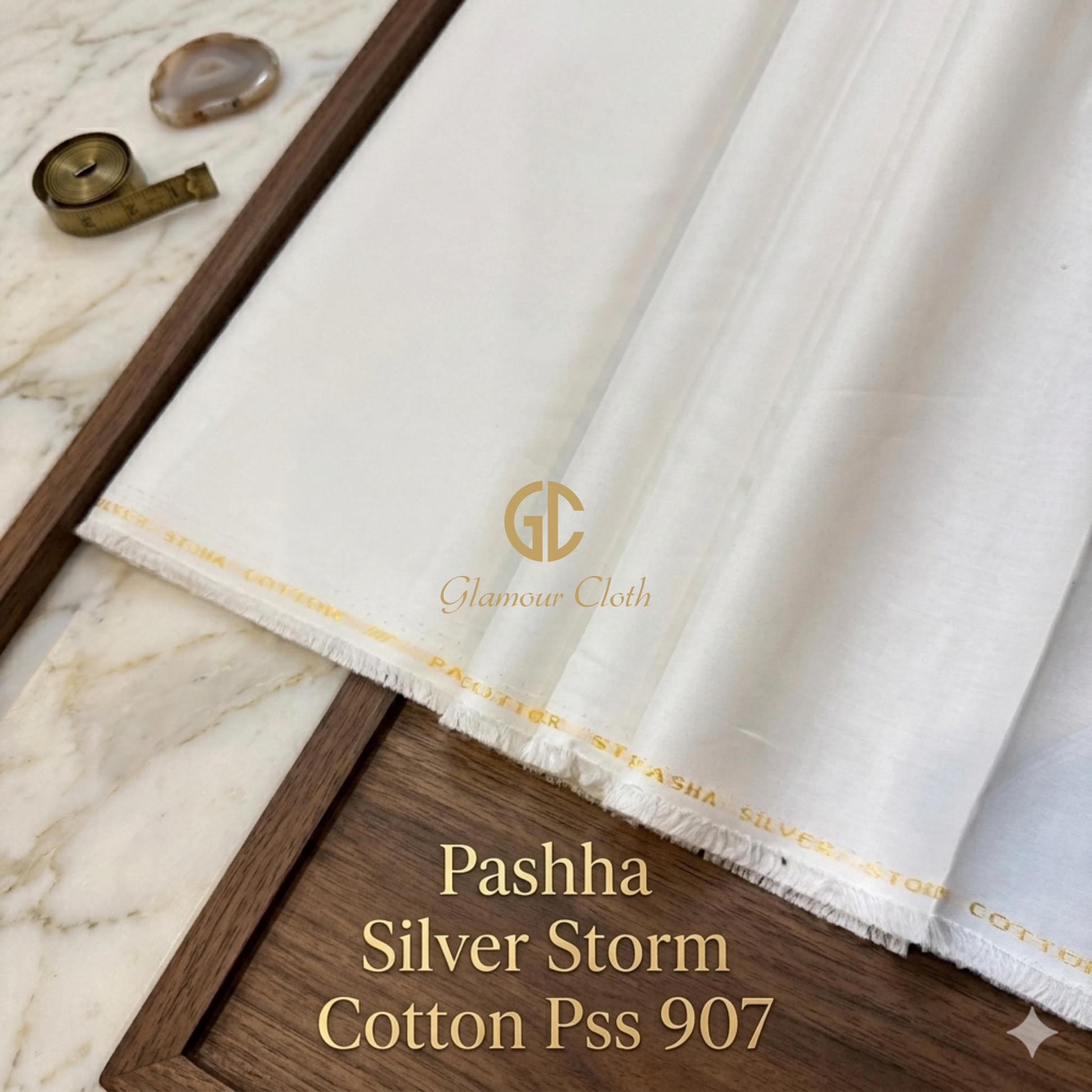 Pashha Silver Storm Cotton By Glamour Cloth Glamourcloth.com